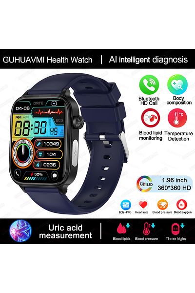 Choice Health Monitoring Blue Ai Diagnostic Detector Smart Watch Women Blood Lipid And Uric Acid Body Compo
