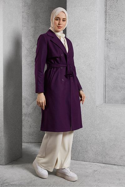 Alvina Belteḋ Trench Coat 10932