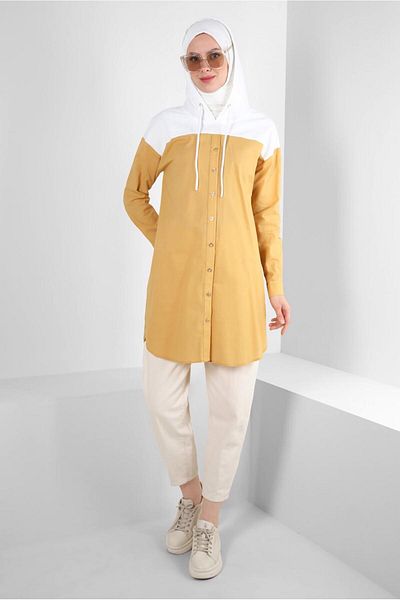 Alvina Cotton Hooded Tunic - 43854