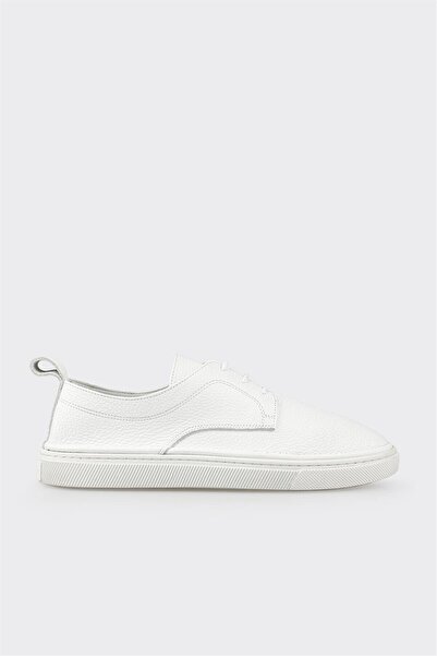 Elle Shoes Beyaz Deri Kadın Spor Ayakkabı