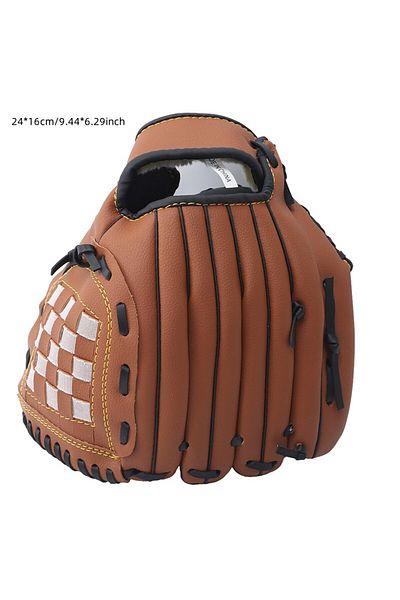 Choice Brown 9.5in Outdoor Sport Baseball Glove Softball Practice Equipment Size 9.5/10.5/11.5/12.5 Left Ha