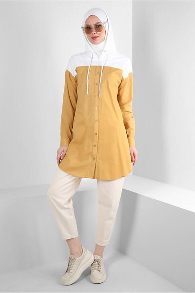 Alvina Cotton Hooded Tunic - 43854