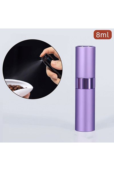MIBRU Coffee Bean Spray Bottle – Purple Refillable Aluminum Mist Sprayer for Roasting
