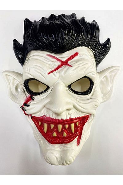 SAVA HOME COLLECTİON Bloody Mouth Long Ears Horror Mask with Wound Effect 23x25 cm