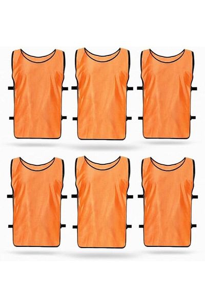 fulina Football and Basketball Training Vests, Team Pennies, 6 Pieces for Adults and Youths