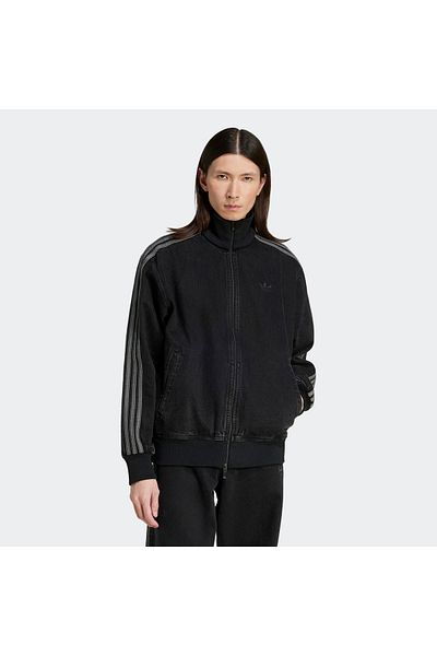 adidas Ανδρικό μαύρο τζιν μπουφάν Adicolor Firebird (JC6717)