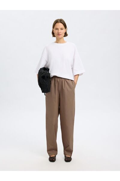 Selected Femme High Waist Hose Baumwoll