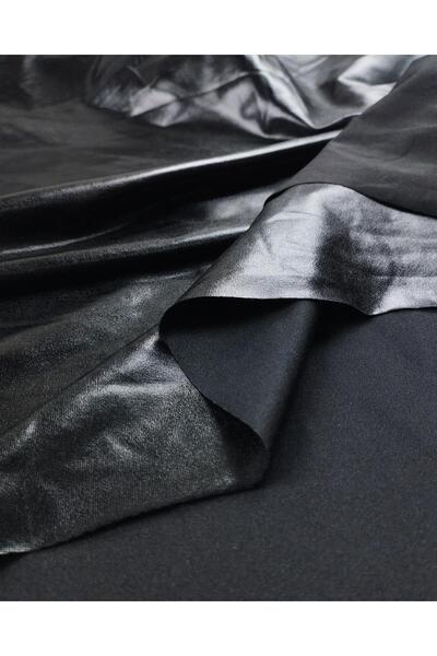 Kumaş Parça Чорний тонкий еластичний джерсі з блискітками Ширина: 130