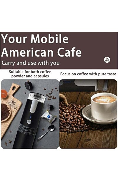 Yelajoy Portable espresso machine, hot and cold,with filter,easy to clean,suitable for office,travel,black