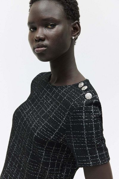 H&M Short bouclé top