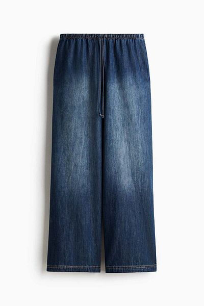 H&M Denim drawstring trousers