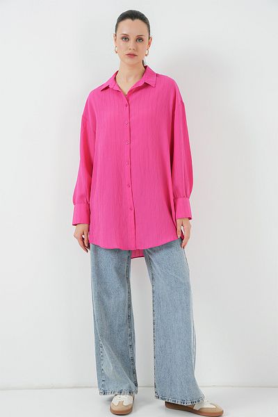Bigdart Fuchsia Motif Kisa Tunk Long Top Product