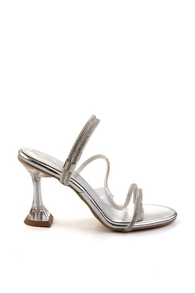 Bambi Pantofi de rochie de seară pentru femei Metallic Lame K 05124007309