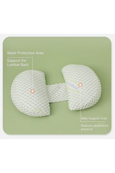 Yelajoy Pregnancy Pillow,with Adjustable and Detachable Pillow Cover,Support for Back, HIPS,Legs of Pregnant