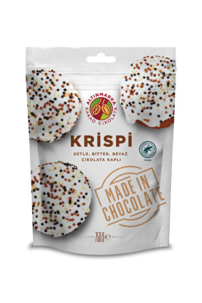 Altınmarka Sütlü, Bitter, Beyaz Çikolata Kaplı 750gr Krispi