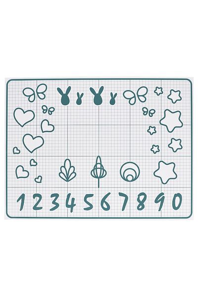 IKEA BAKTRADITION Baking mat, white/turquoise, 61 x 46 cm