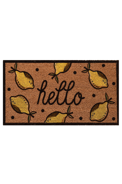 Chilai Home COCO LEMON Natural Koko Mat, Bristle Door Mat