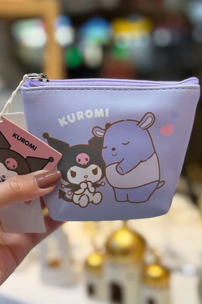 Miniso Sanrio Licensed Pentagonal Mini Coin Purse - Kuromi