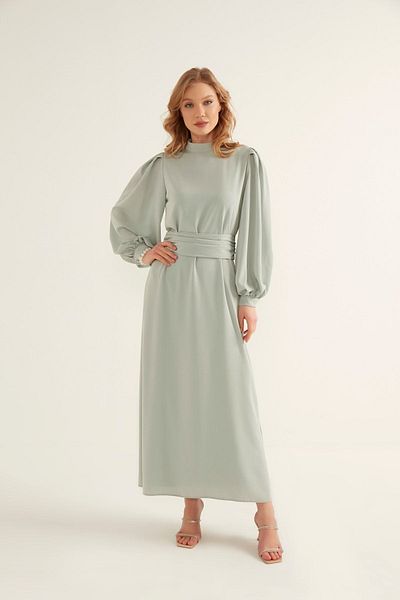 Birgül Bektaş Φόρεμα Mint Green Nora