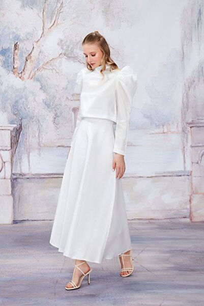 Birgül Bektaş Кавун Кол Білий Спідничний Комплект