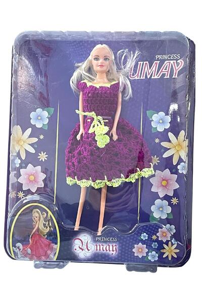 GÜZELYÜZ AVM Umay Bebek Örgü Elbiseli Bebek 27cm