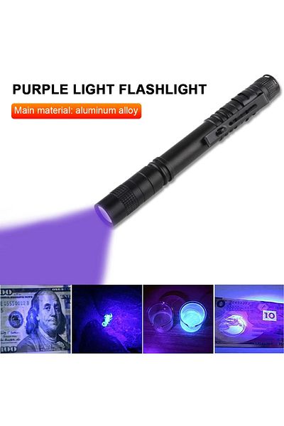 Choice 395nm 3w Led Uv Flashlight Ultraviolet Torch Mini Uv Light Pet Urine Stains Detector Fluorescent Ant