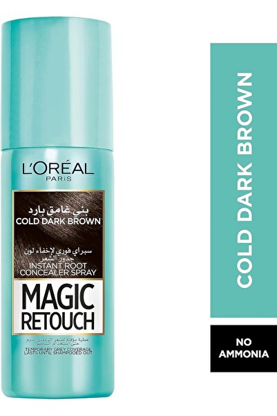 L'Oreal Paris سبراي فوري لاخفاء لون جذور الشعر بني غامق بارد من لوريال باريس ...
