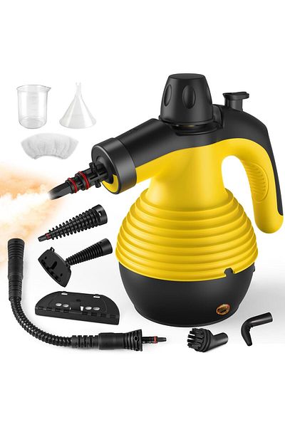 fulina High Pressure Handheld Steam Cleaner Set, With 9PCS Accessories, Handle Lock, 1050W, for Cleaning