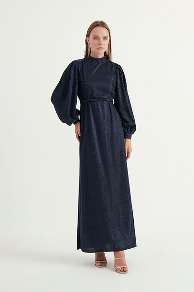Birgül Bektaş Φόρεμα Navy Blue Jesse