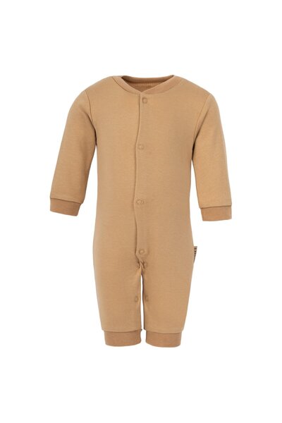 Lolons Geyik Baskılı Çizgili Çıtçıtlı Erkek Bebek Üçlü Tek Boy Manşetli Tulum