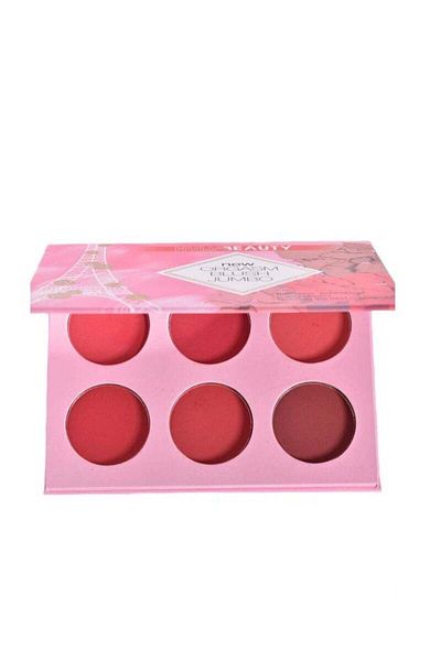 HULIABEAUTY 6-color blush palette