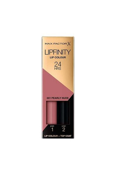 Max Factor Ruj de buze rezistent la transfer, Max Factor, Lipfinity, 001 Pearly Nude