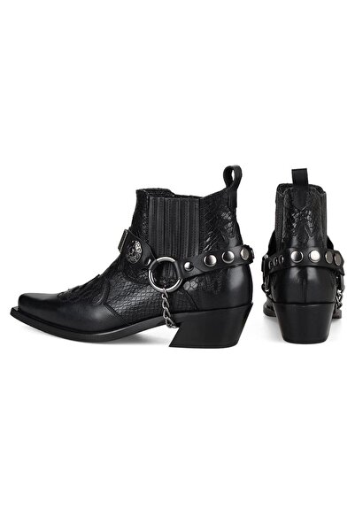 FootCourt Siyah Kovboy Botu (GAR)