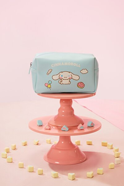 Miniso Sanrio Lisanslı Büyük Kapasiteli Kare Kozmetik Çantası - Cinnamoroll
