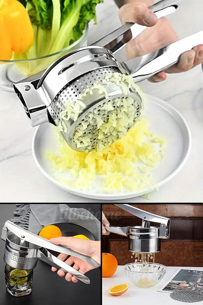 Tilbe Home Potato Masher, Fruit Squeezer and Puree Maker Kitchen Tools