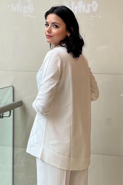 Nuss Cross Pattern Sleeves and Mercerized Back Tunik