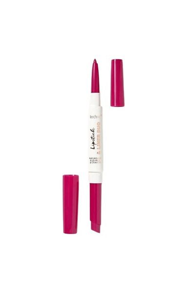 TECHNIC Set Ruj si Creion Buze, Technic, Duo, Vegan, Berrylicious, Roz