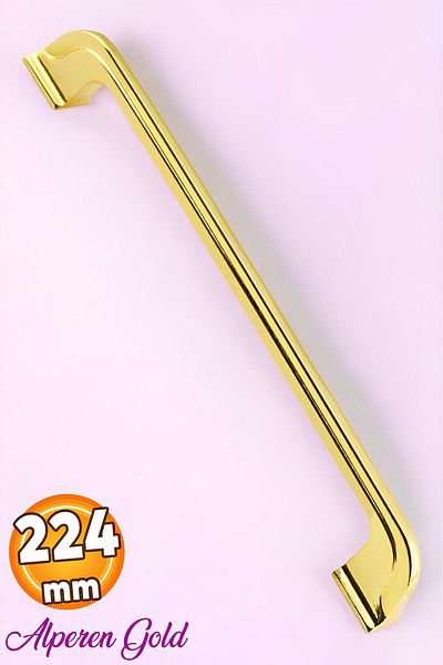 Badem10 Alperen Gold MAHOPATMETAL în aur (224MM/22,4CM) Sertar de bucătărie / Dulap / Dulap Dulapuri metalice