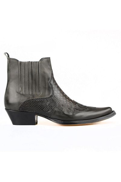 FootCourt Gray Men's Western Cowboy Boots