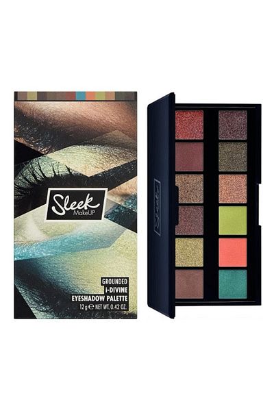 Sleek Paleta očních stínů, Elegantní, i-Divine, Uzemněná, 12 odstínů