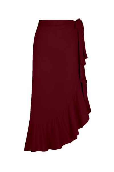 Remsa Mayo 15 Colored Lactable Ruffle Spanish Pareo Skirt