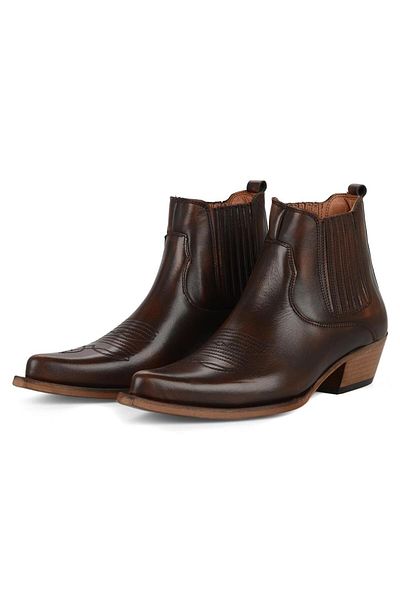 FootCourt Brown Women's Cowboy Boots Tokyo
