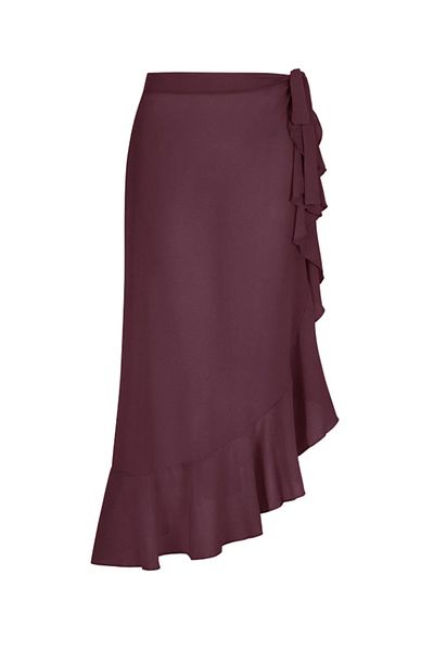 Lale Butik 15 Colored Lactable Ruffle Spanish Pareo Skirt