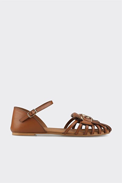 Elle Shoes Taba Deri Kadın Günlük Ayakkabı
