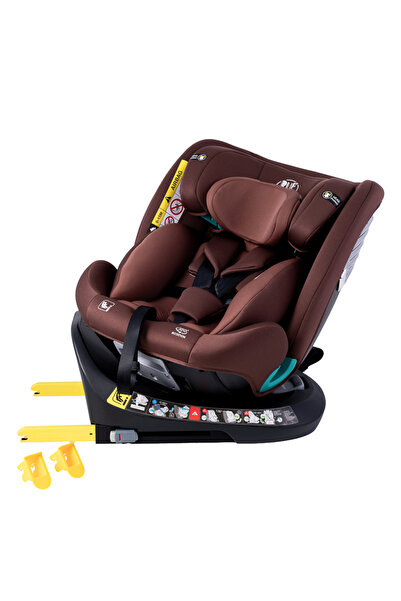 BUF BOOF Scaun Auto Saphir DELUXE BUF BOOF iSIZE Coffee Isofix pozitie somn 165 grade rotativ grade 40-150 cm