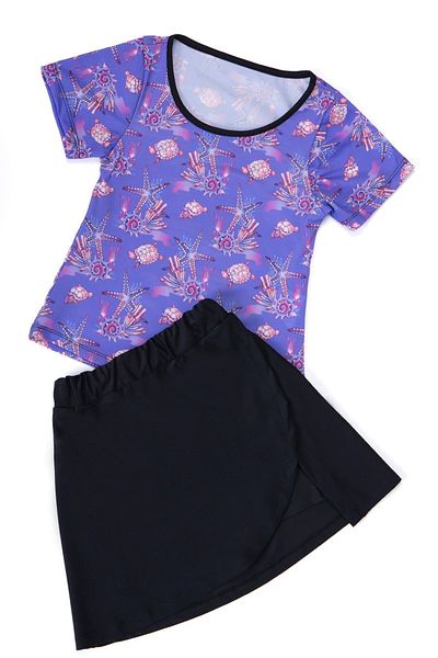 Remsa Mayo Children's Swimming Swimsuit with UV Protective Short Sleeve Shorts C61