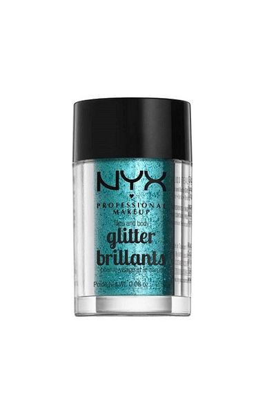NYX Sclipici pentru fata si corp, NYX, Glitter, 03 Teal, 2,5 g