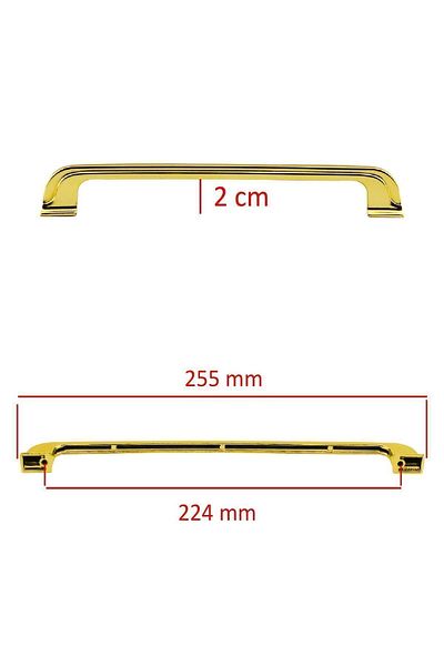 Badem10 Alperen Gold MAHOPATMETAL în aur (224MM/22,4CM) Sertar de bucătărie / Dulap / Dulap Dulapuri metalice