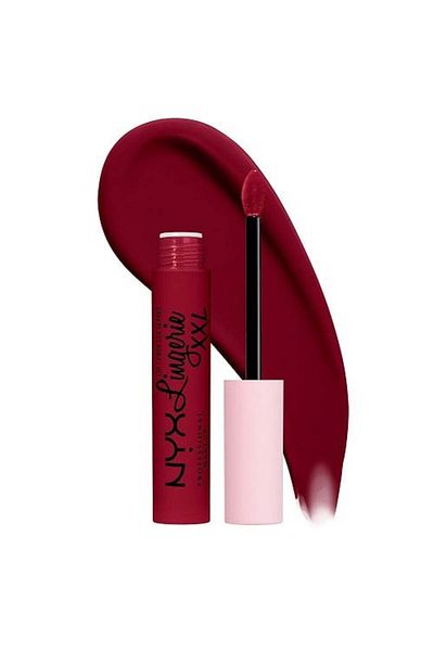 NYX Professional Makeup Tekutý matný rtěnkový make-up Ruj Lichid Mat, NYX Professional Makeup, rtěnka Lip Lingerie XXL, odstín 22 Sizzlin, 4 ml