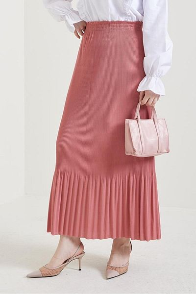giyze Πλισέ Φούστα Hijab Dusty Rose 205